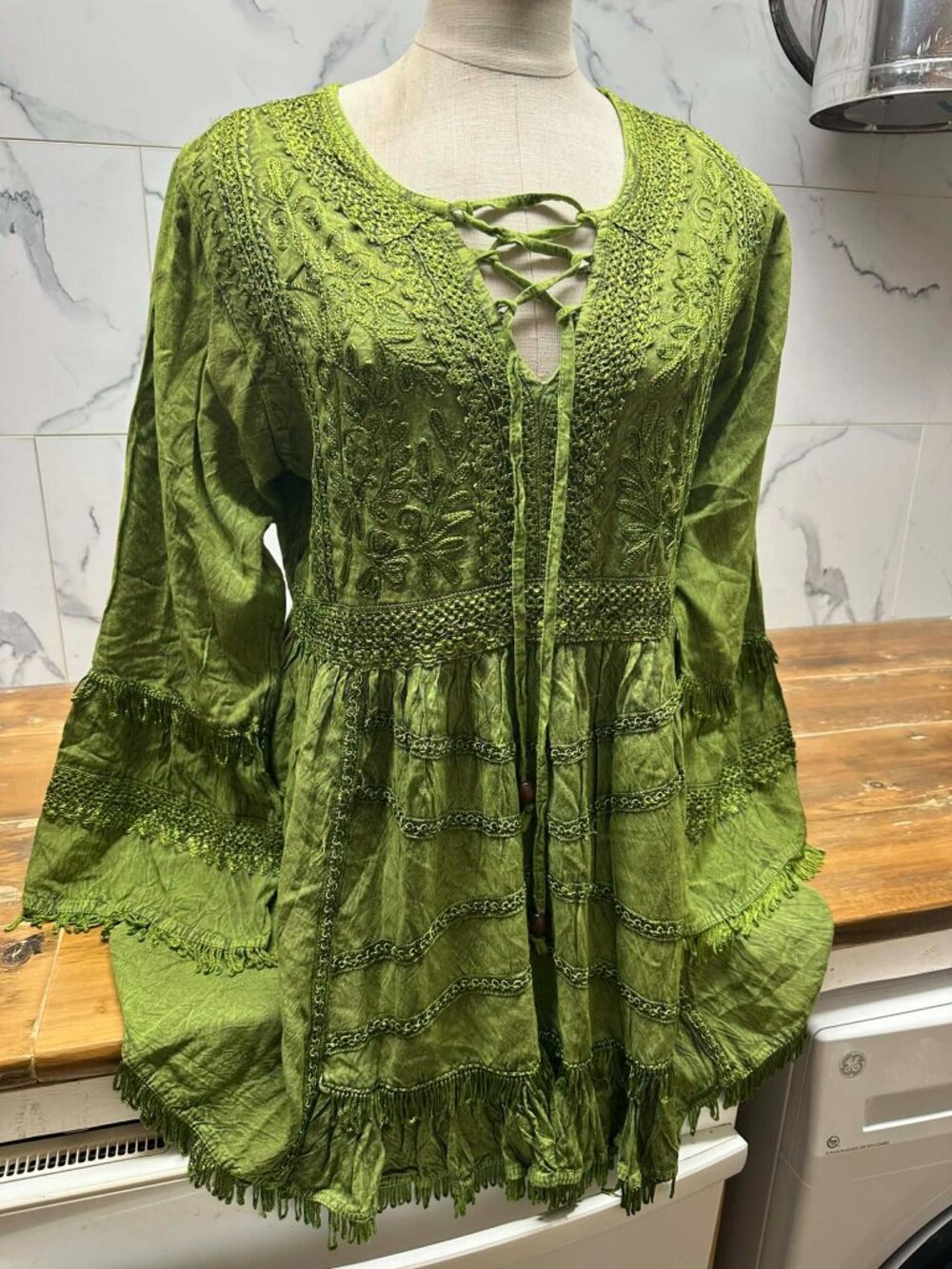 💚 Women’s RAHIMA BOUTIQUE Top – One Size – New – Bohemian Style – $20 💚